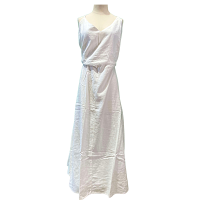 Open Back Linen Maxi Dress